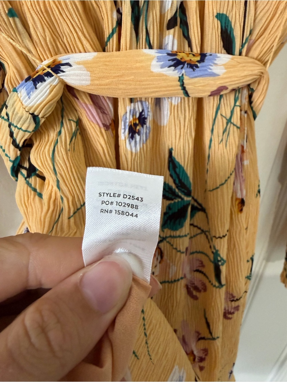 Lulu's For the Perfect Day Orange Floral Print Pleated Mini Dress Size Medium - Picture 14 of 15